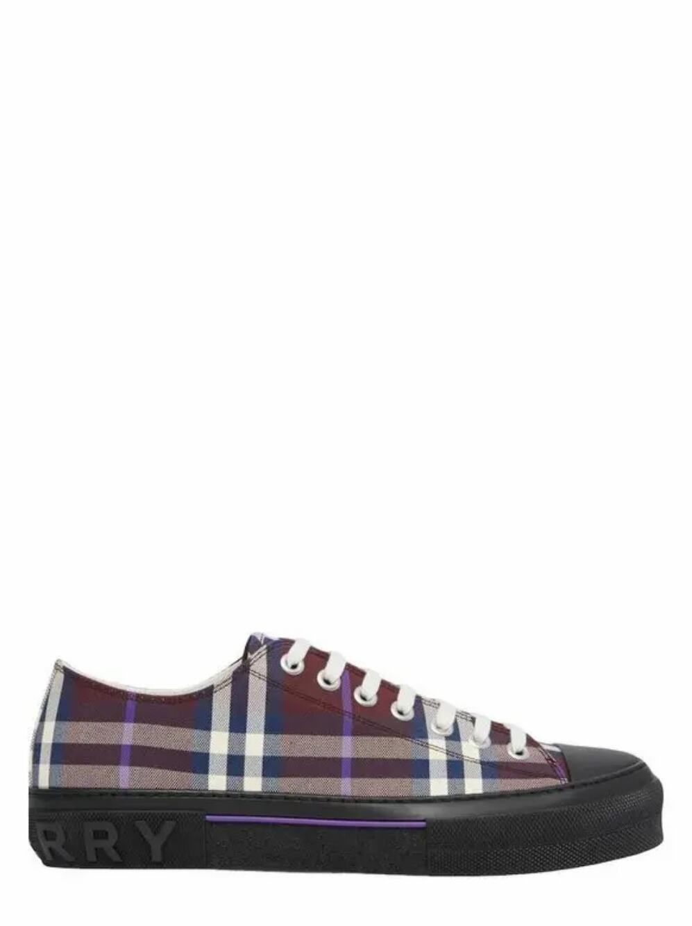 Burberry Vintage Jack Check Low Top Sneaker Burgundy Check size 49
